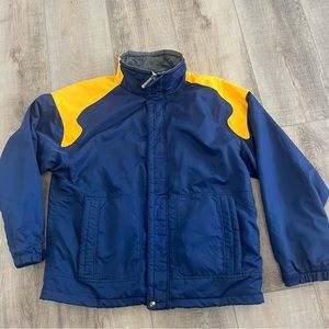 Burton BIOLITE STORM LITE men L Blue Yellow Ski Snowboard nylon Jacket NWOT